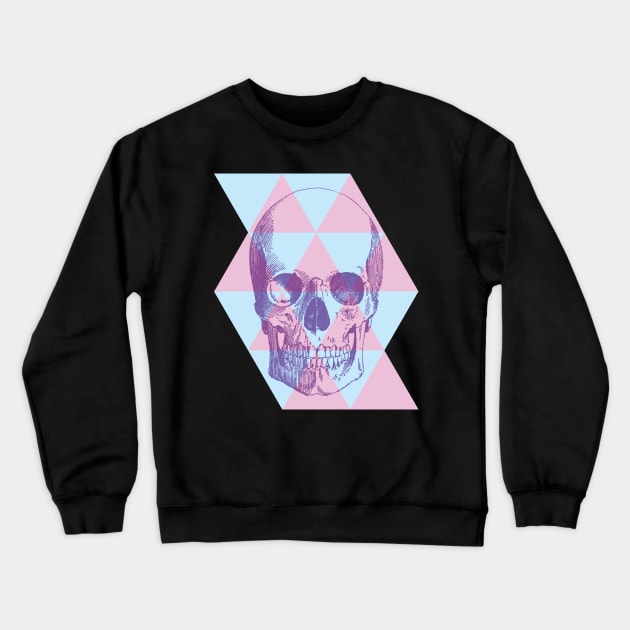 Pastel Goth Skull Crewneck Sweatshirt by SeaGreen